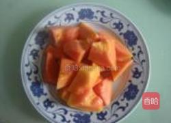 青蛾焖木瓜的做法图解2
