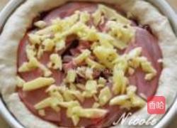 酸豆角火腿芝心披萨的做法图解18