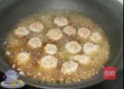 香菇酿肉扒油菜的做法图解9