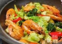 干锅海虾蔬菜煲的做法图解21
