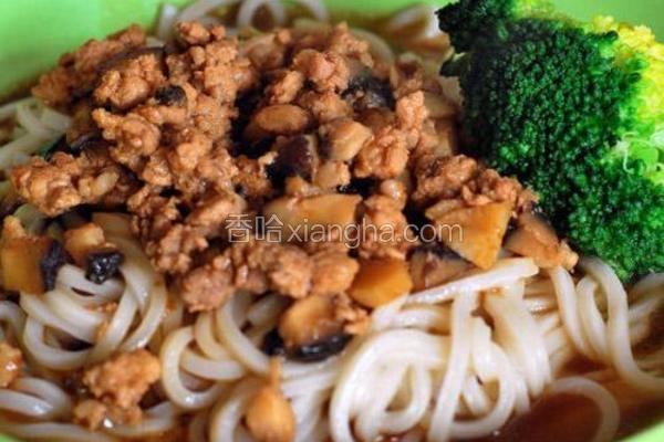 香菇肉花面