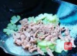 佛水瓜炒肉片的做法图解8