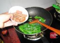 牛肉炒韭苔的做法图解10