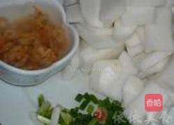 虾米烧萝卜的做法图解1