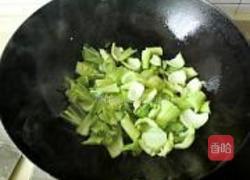青菜烧油面筋的做法图解5