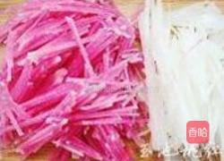 玫瑰萝卜丝的做法图解2