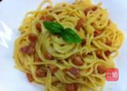 鸡蛋干酪拌意面的做法图解7