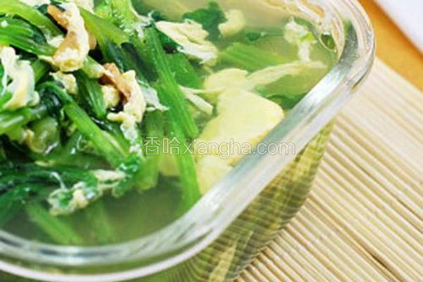 蛏干菠菜汤