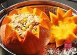 金瓜糯米鸡的做法图解12