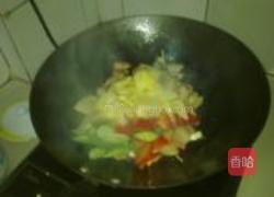 菠萝炒肉的做法图解4