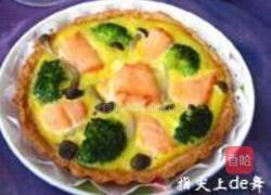 鲑鱼西兰花蛋奶糕的做法图解24