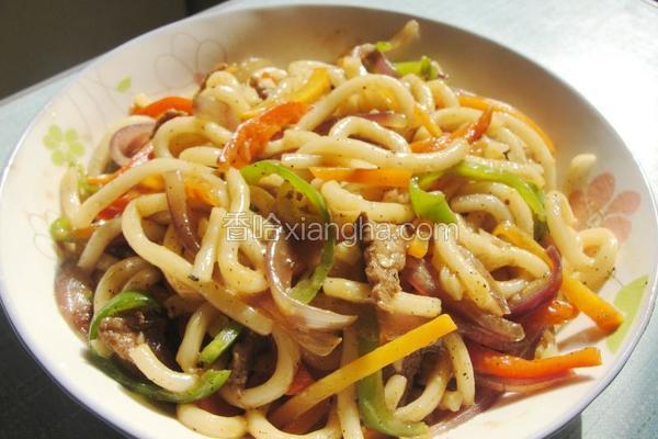 蚝油牛肉乌冬面