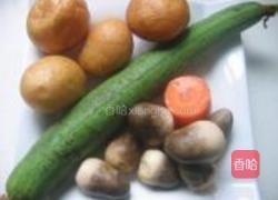 面筋丝瓜菇的做法图解1