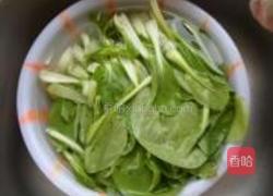 小油菜炒香干的做法图解2