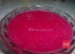 火龙果蜜豆吐司的做法图解2