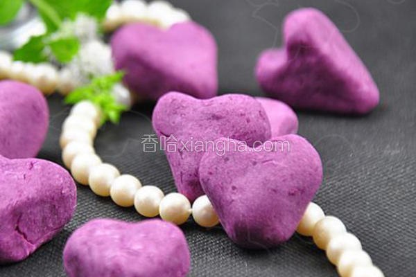 心形紫薯饼