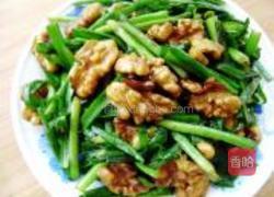 桃仁炒韭菜的做法图解6