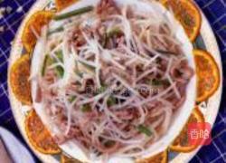 肉丝绿豆牙的做法图解1