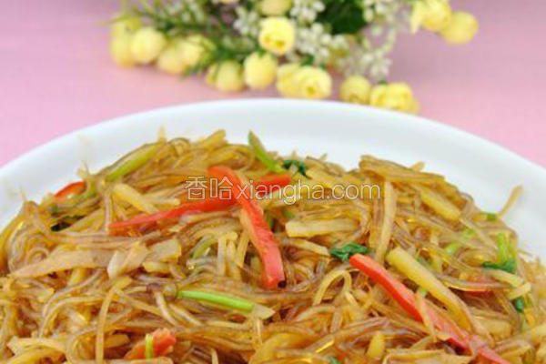 土豆丝炒粉条