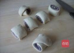 紫米面花卷的做法图解4