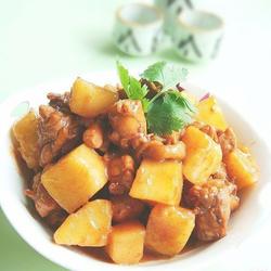 腐乳红烧土豆鸡块的做法[图]