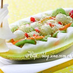 顺风顺水蜜瓜船的做法[图]
