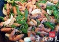 青椒草虾的做法图解6
