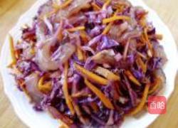 紫甘蓝炒凉粉的做法图解8