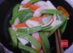 荷兰豆炒山药的做法图解4
