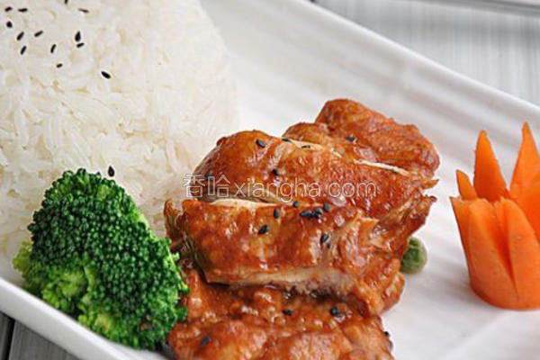 香辣鸡肉饭
