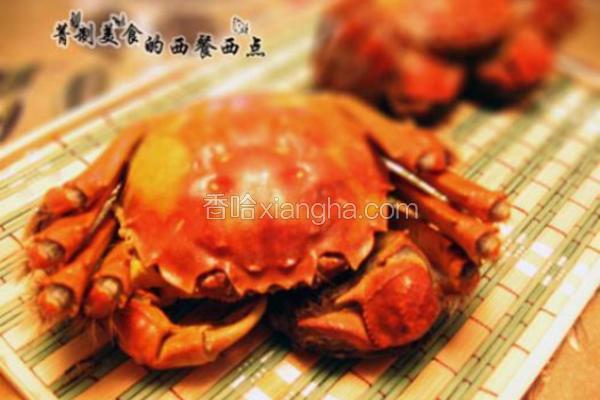 清蒸大闸蟹