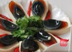 香菜皮蛋拌豆腐的做法图解4