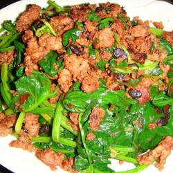 肉末菠菜的做法[图]