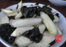 茭白炒木耳的做法图解6