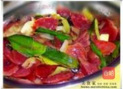 蒜苗腊肠的做法图解5