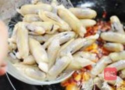 辣椒炒蛏子的做法图解4