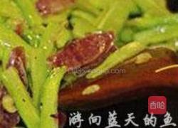 豆豉酸梅炒凉瓜的做法图解5