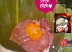 叉烧蛋黄粽的做法图解4