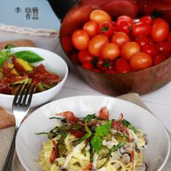 奶油蟹味菇炒意面的做法[图]