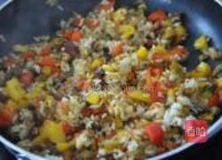 茄子甜椒饭拌的做法图解3