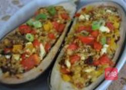 茄子甜椒饭拌的做法图解5