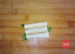 香菜干豆腐卷的做法图解5