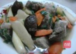 茭白红萝卜炖排骨的做法图解8