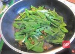 虾米炒荷豆的做法图解6