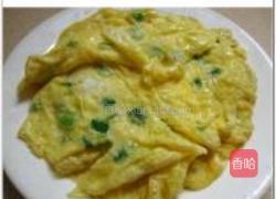 葱花煎蛋的做法图解3
