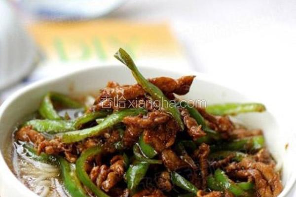 青椒肉丝面