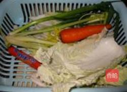 火腿杂炒菜篮子的做法图解1