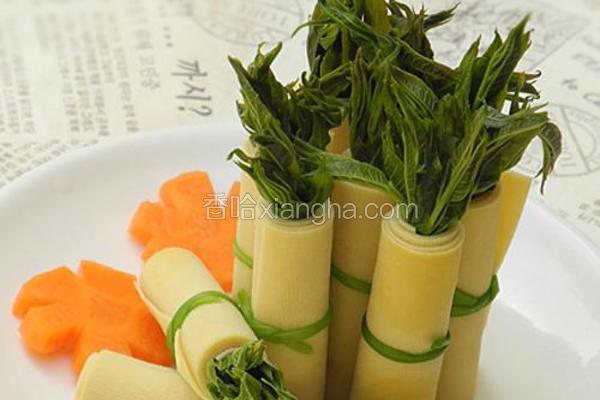 豆皮香椿卷儿