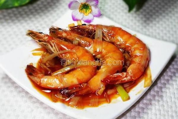 大葱烧虾