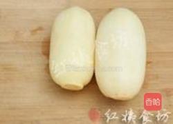 绿豆镶莲藕的做法图解2